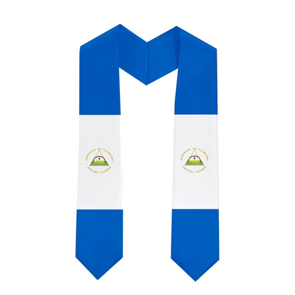 2886 Class of 2025 Nicaragua Flag Graduation Stole Celebrate Your Academic